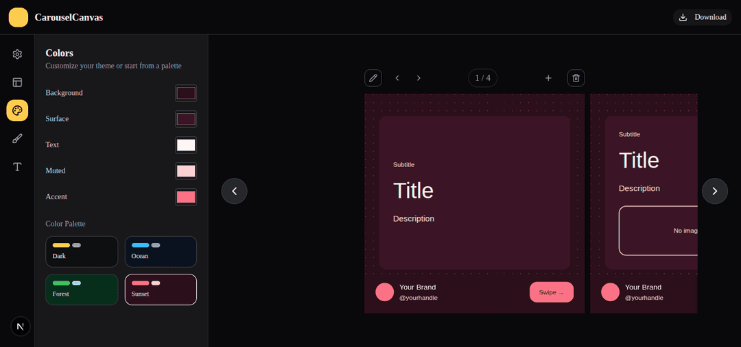 Editor Color Palette